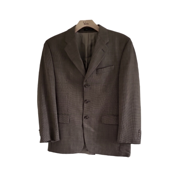 Vintage Y2K Lauren Ralph Lauren men's plaid pure new wool blazer jacket, 40R - Picture 3 of 11